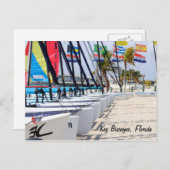 鍵ビスケイン，フロリダ ポストカード (正面/裏面)