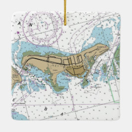 鍵ビスケインFloridaグ航海のラフ セラミックオーナメント