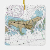 鍵ビスケインFloridaグ航海のラフ セラミックオーナメント (正面)