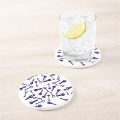 鍵ブルーパターン製品 コースター (側面)