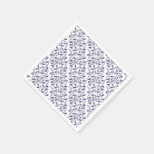 鍵ブルーパターン製品 スタンダードカクテルナプキン (角)
