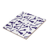 鍵ブルーパターン製品 タイル (側面)