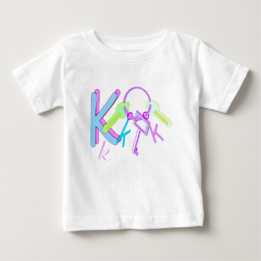 鍵ベビーTシャツ ベビーTシャツ (正面)