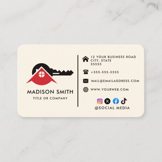 鍵ホーム 名刺 (正面)