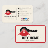 鍵ホーム 名刺 (正面/裏面)