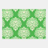 鍵ライムサザンコテージダマスク ラッピングペーパーシート (正面)