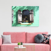 鍵ライムパイウィンドウ鍵ウエストフロリダカ包まれたンヴァ キャンバスプリント (インサイチュ (リビング))