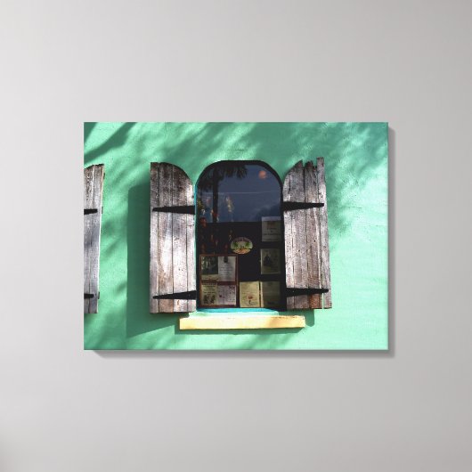 鍵ライムパイウィンドウ鍵ウエストフロリダカ包まれたンヴァ キャンバスプリント (正面)