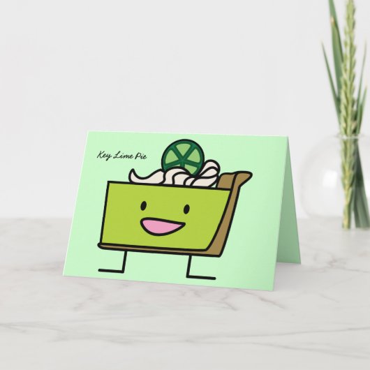 鍵ライムパイサワーレモンタートデザートスライスグラハム サンキューカード (正面)