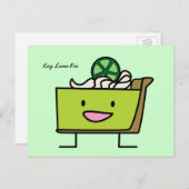 鍵ライムパイサワーレモンタートデザートスライスグラハム ポストカード (正面/裏面)