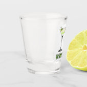 鍵ライムパイマルティーニカクテルレシピアート ショットグラス (左)