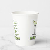 鍵ライムパイマルティーニカクテルレシピアート 紙コップ (右)