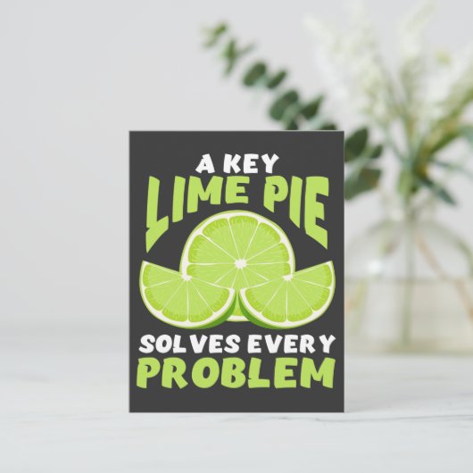 鍵ライムパイラバーギフトforデザートグルメ ポストカード (スタンド正面)