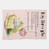 鍵ライムパイレシピ キッチンタオル (横)