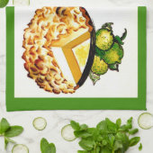 鍵ライムパイレシピ キッチンタオル (折り畳み)