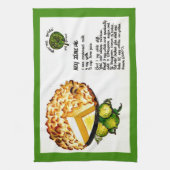 鍵ライムパイレシピ キッチンタオル (縦)