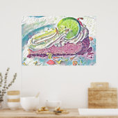 鍵ライムパイ水の色から鍵西,フロリダ ポスター (キッチン)