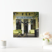 鍵ライムパイ スクエア壁時計 (ホーム)