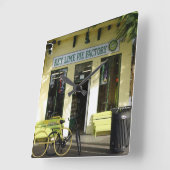 鍵ライムパイ スクエア壁時計 (傾斜)