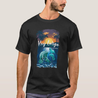 鍵ラルゴフロリダマナテスバケーションおもしろい土産 Tシャツ