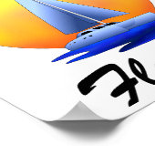 鍵ラルゴフロリダ鍵セーリング ポスター (角)