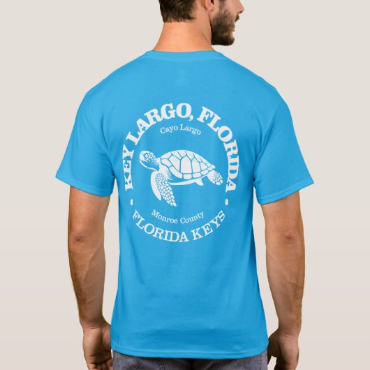 鍵ラルゴ（ウミガメ） Tシャツ (裏面)