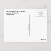 鍵ラルゴ，フロリダ州，アメリカ ポストカード (裏面)