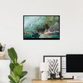 鍵ラルゴ，フロリダ衛星ポスター ポスター (ホームオフィス)