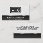 鍵ロゴ |実在財産 名刺 (正面/裏面)