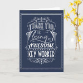 鍵作業者に感謝 カード (黄色い花)