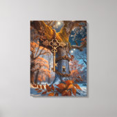 鍵先 – 季節のロック解除 キャンバスプリント (正面)