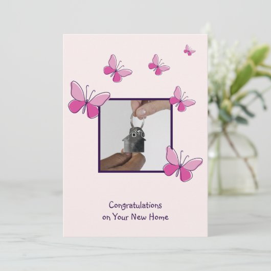 鍵写真おめでとうございます 招待状 (スタンド正面)