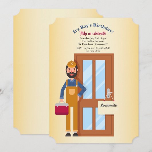 鍵屋の招待状 招待状 (正面/裏面)