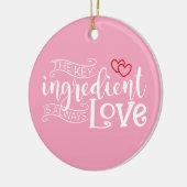 鍵成分はラブバレンタイン |オーナメント セラミックオーナメント (左)