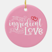 鍵成分はラブバレンタイン |オーナメント セラミックオーナメント (裏面)