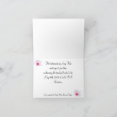 鍵桜の花が咲く800、人生は庭で… カード (内部)