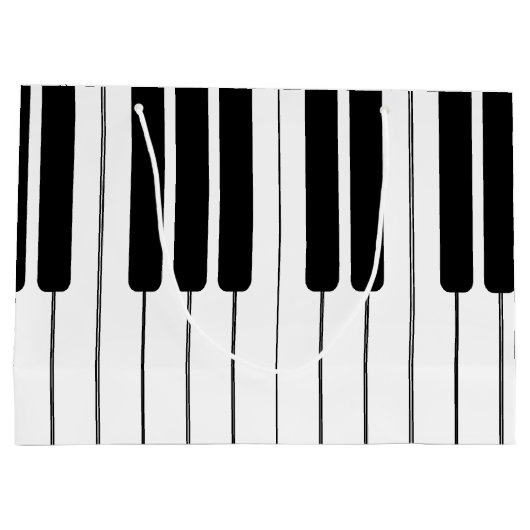 鍵盤ピアノオルガン大抱き枕 ラージペーパーバッグ (裏面)