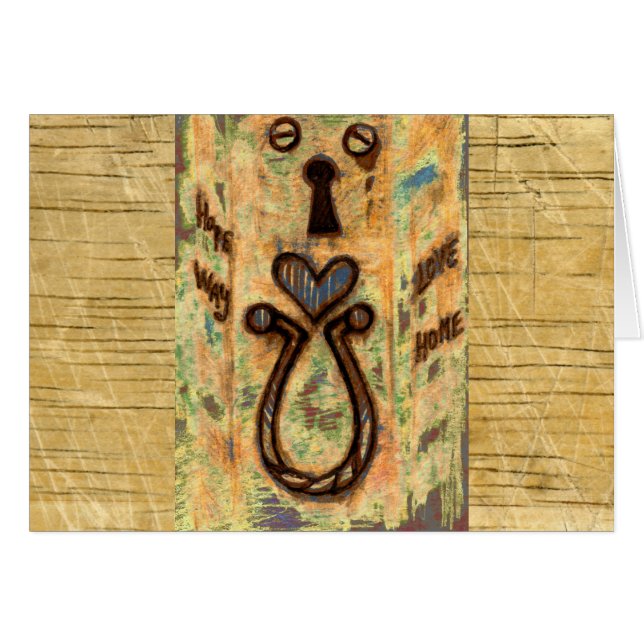 鍵穴とハート (正面横)