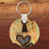 鍵穴とハート キーホルダー (正面)
