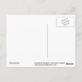 鍵穴とハート ポストカード (裏面)