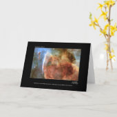 鍵穴の星雲のハッブルの望遠鏡の写真 カード (黄色い花)