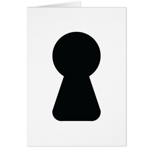 鍵穴グリーティングカード (正面)