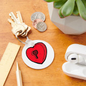 鍵穴ハート キーホルダー
