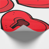 鍵穴ハート ラッピングペーパー