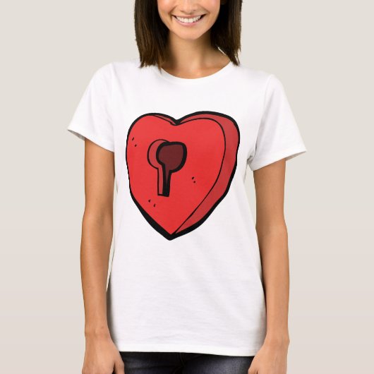 鍵穴ハート Tシャツ (正面)