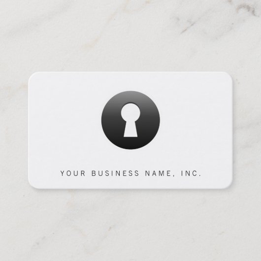 鍵穴ボタン 名刺 (正面)