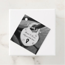 鍵穴付き愛パーソナライズされた結婚錠 フェイバータグ