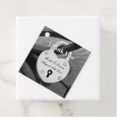 鍵穴付き愛パーソナライズされた結婚錠 フェイバータグ (インサイチュ)