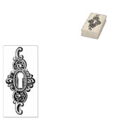 鍵穴華美ヴィンテージゴム印 ラバースタンプ (押印)