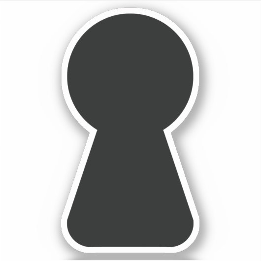 鍵穴 シール (正面)